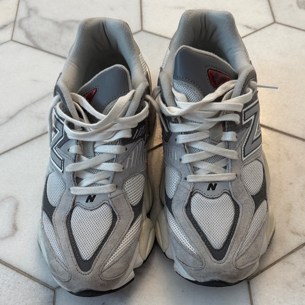 New Balance White and Gray Athletic Shoes